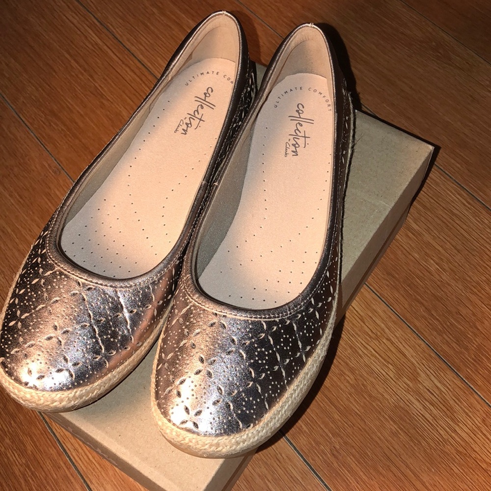 Beautiful slide one ballerina Clark’s 9W